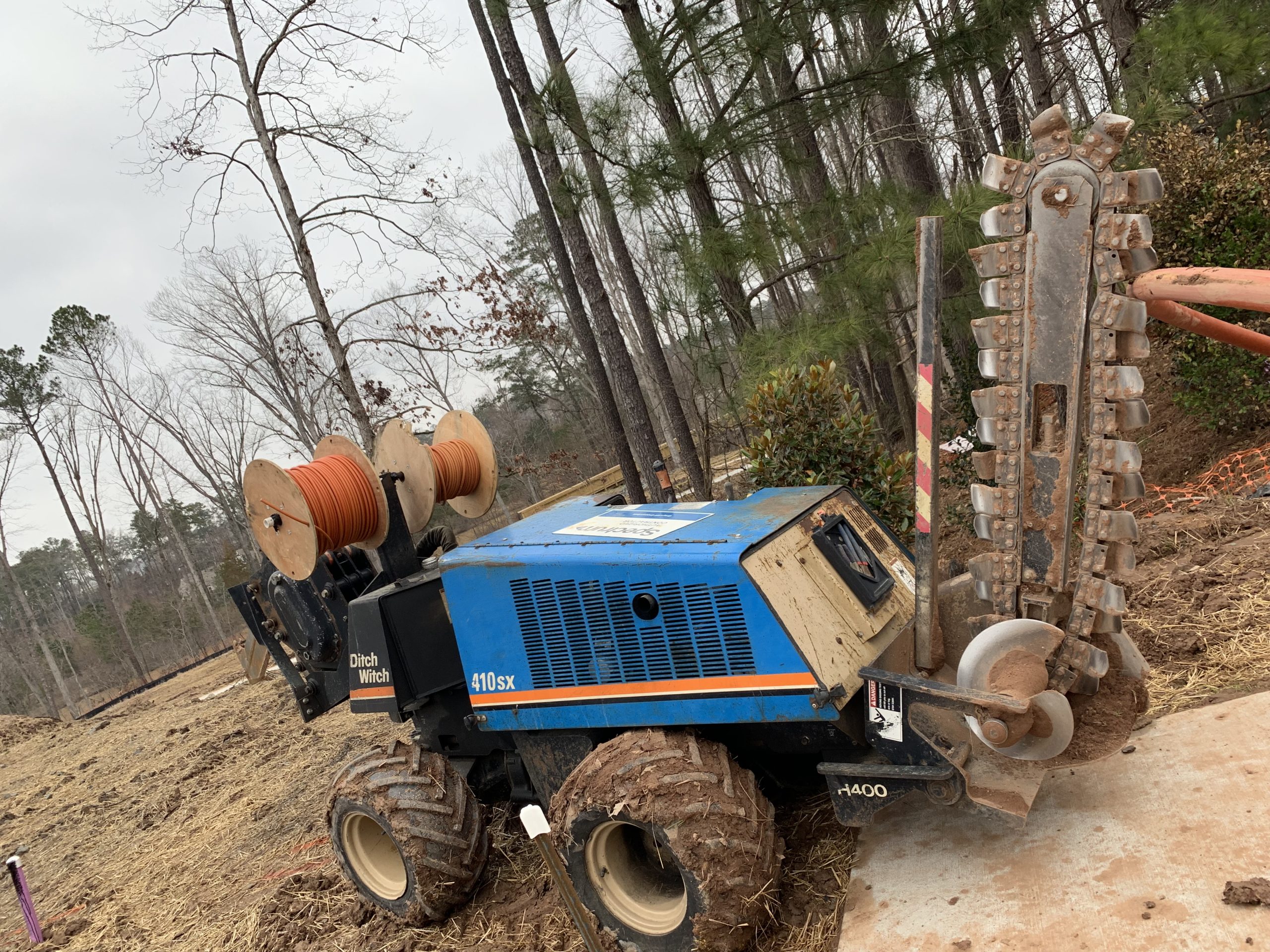 PROJECTS RF USA. Image 3.  Chain Trencher Machine, DITCH 410 SX (03/11/2019)