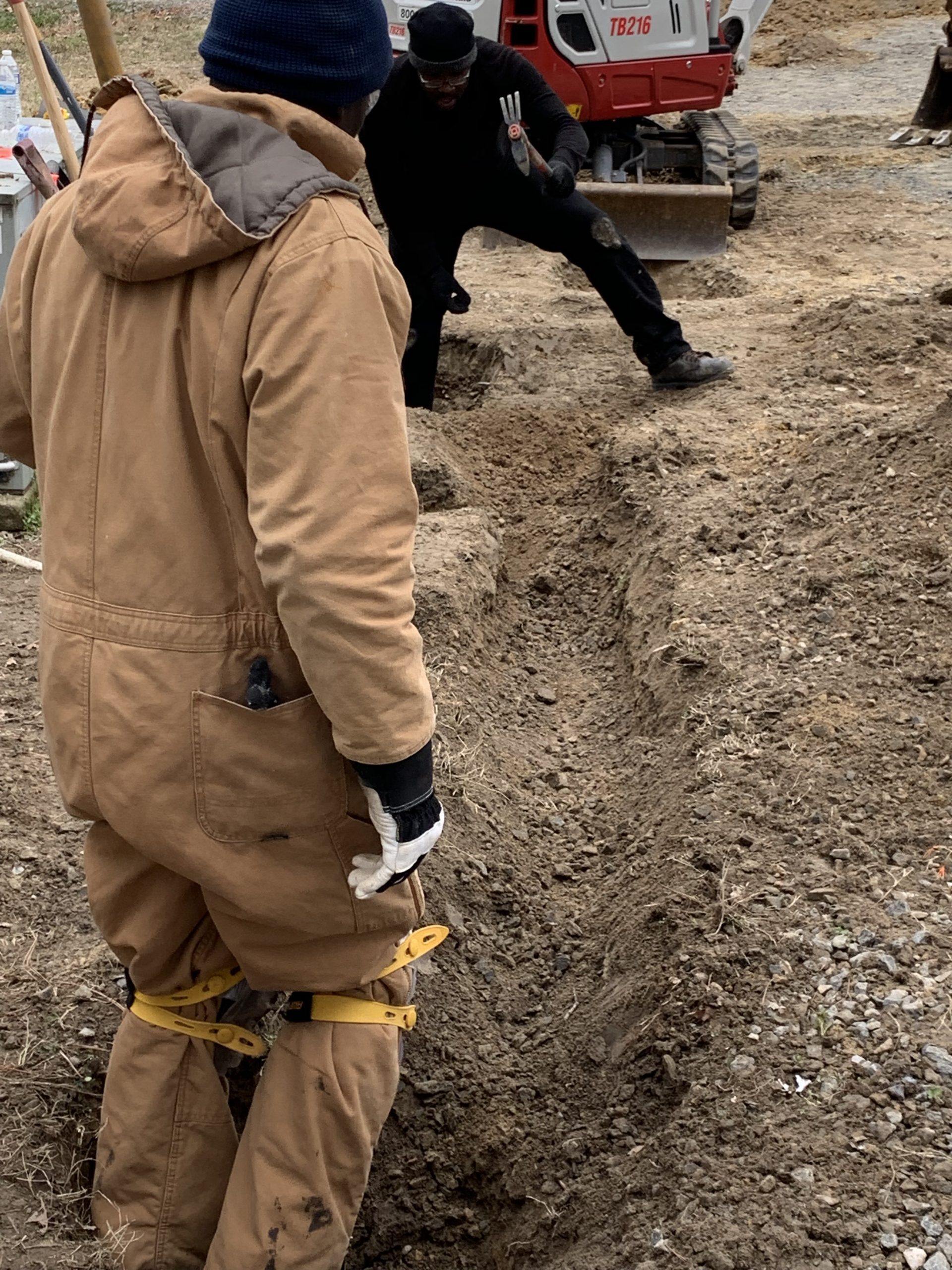 PROJECTS RF USA. Image 4.  Open ditch for installation of fiber optic cable (06/03/2019)