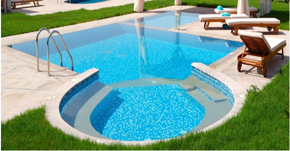 PROJECTSRFUSA. Image 3. Use of steps and handrails in the pool (Jun-2019)